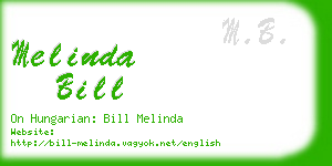 melinda bill business card